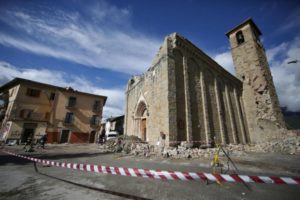 Foto Vincenzo Livieri - LaPresse  19-09-2016 - Amatrice - Italia  Cronaca Sopralluogo ad Amatrice dopo il terremoto del 24 agosto. Nella foto la zona rossa Vincenzo Livieri - LaPresse  19-09-2016 - Amatrice -  Italy News Visit to Amatrice after the earthquake of August 24